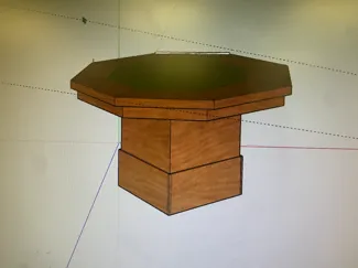 small model poker table