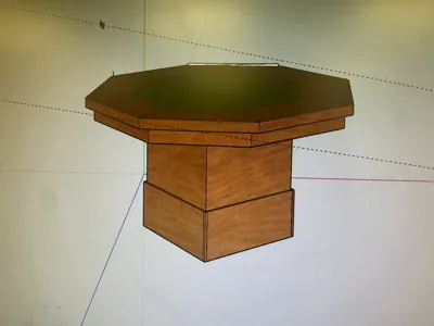 small model poker table