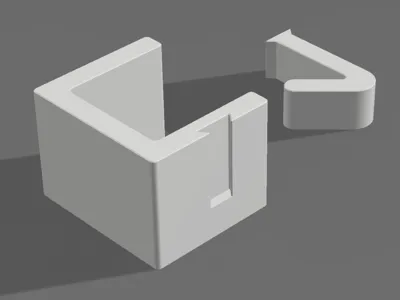 Parametric Minimal Desk Mount Hook