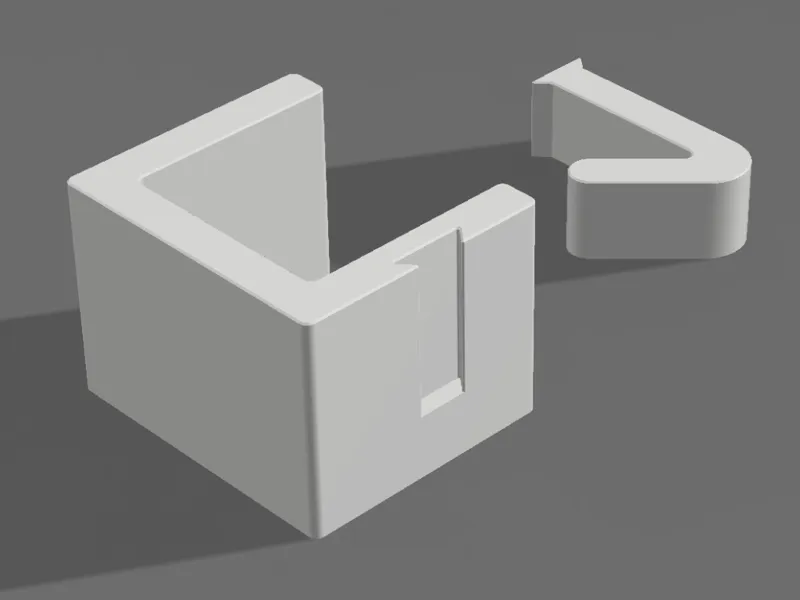 Parametric Minimal Desk Mount Hook