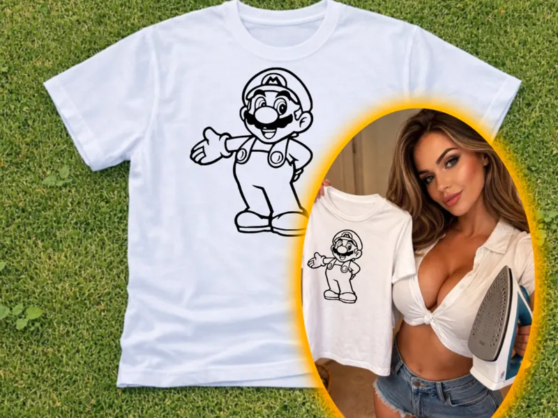 Stampa su maglietta - Super Mario