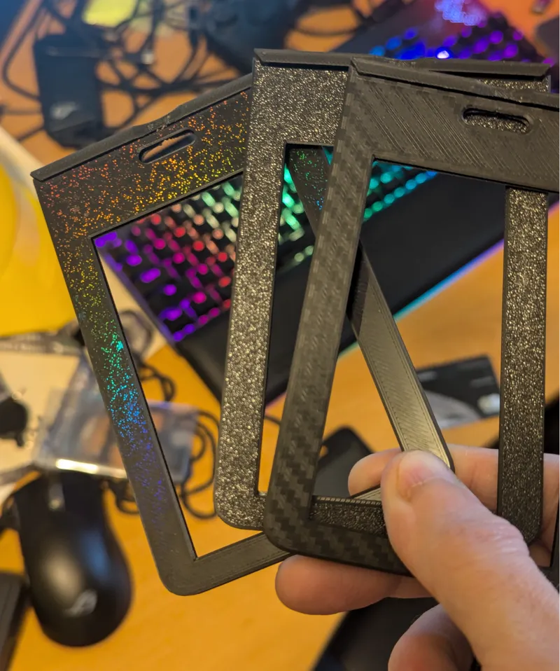 Dual sided badge Case