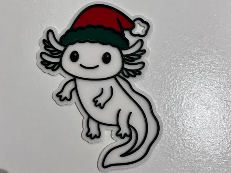 Axolotl Christmas Ornament