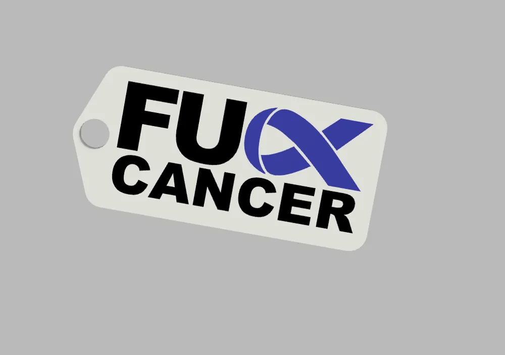 FU Cancer Keychain by deald21 MakerWorld