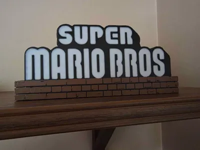 Super Mario Bros Display Sign - AMS