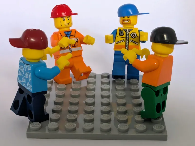 LEGOs-compatible Minifigure Hand Pointing