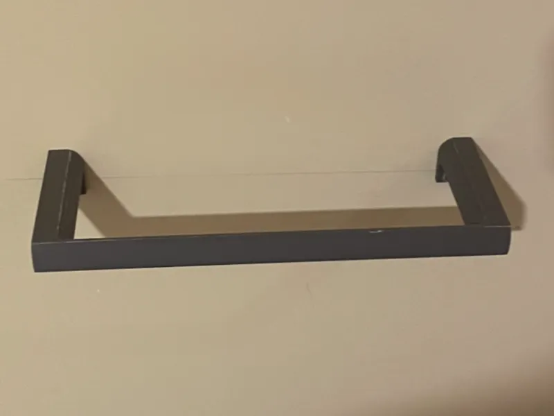 Towel hanger thicker screw holes more depth