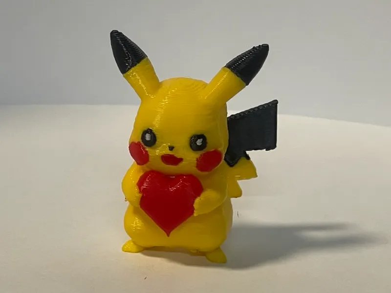 Pikachu Valentine's Day Gift Heart Holding Pokemon