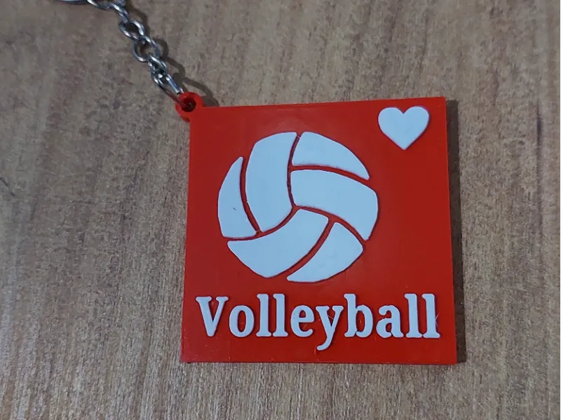 Volleyball Keychain