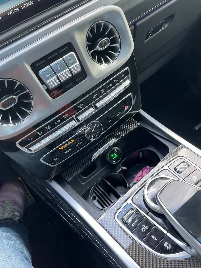 Phone and Card Organizer for Mercedes Cup Holder