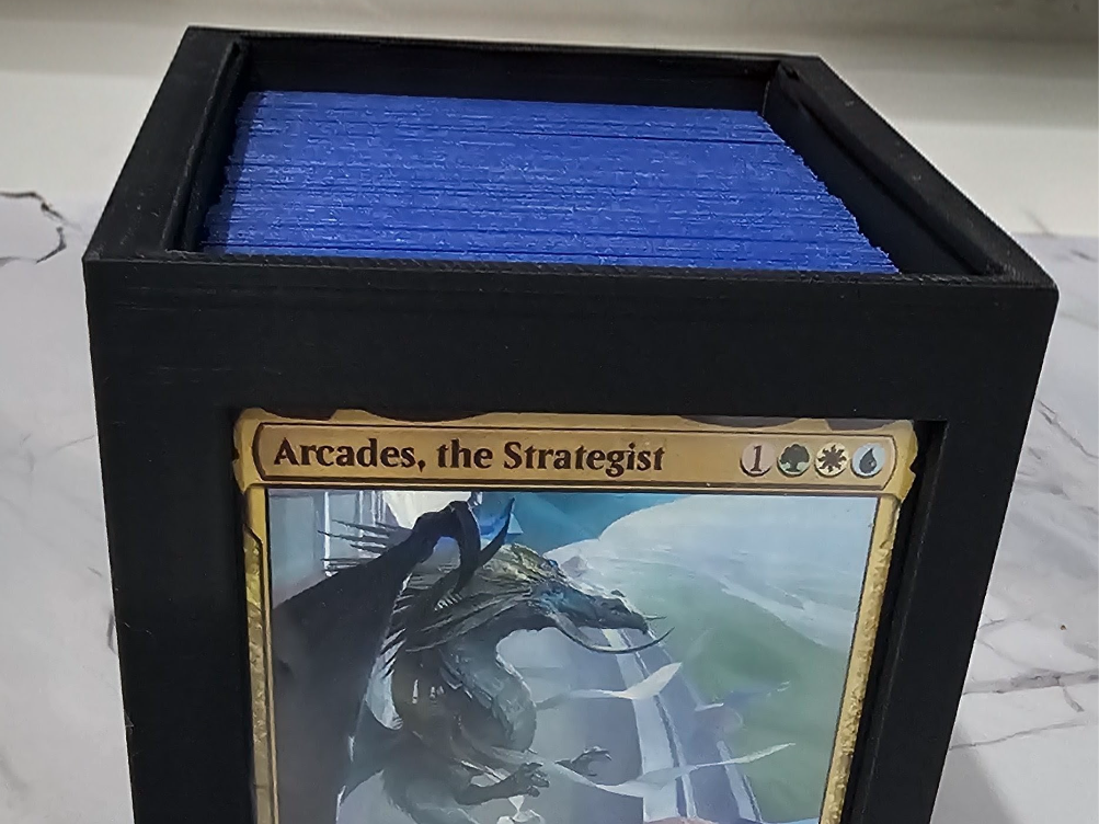 Commander Deck Box with Roll-Top Lid