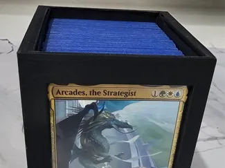 Commander Deck Box with Roll-Top Lid