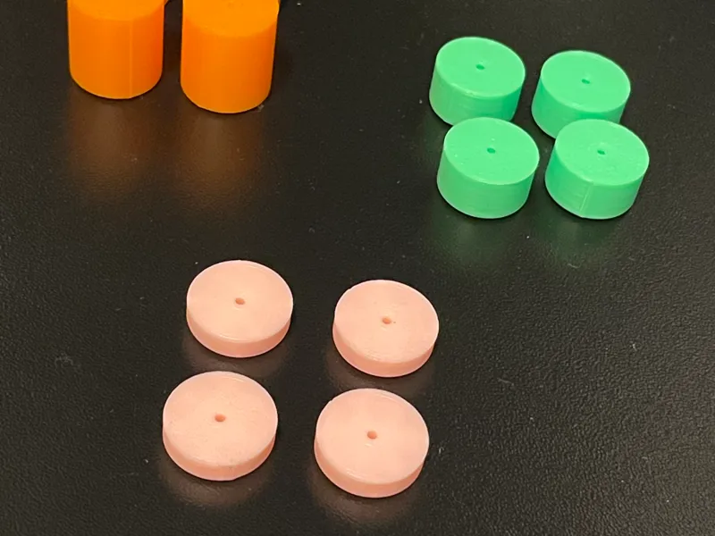 Round Cabinet Feet - Ø17mm - H 5/10/20mm