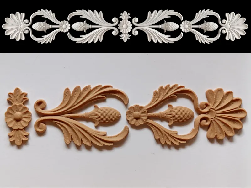 Set fregi decorativi ornamentali