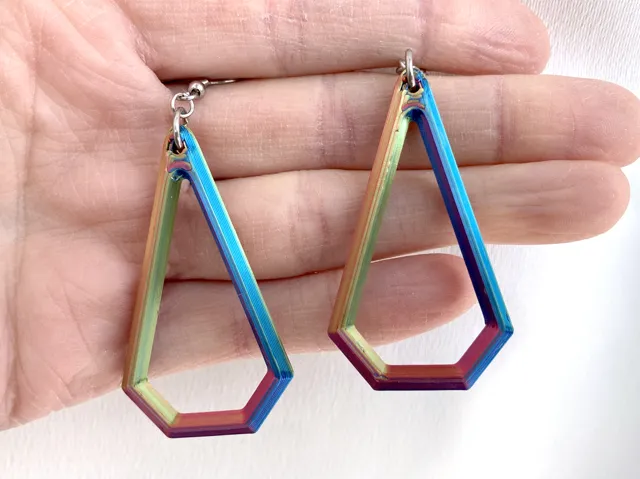Subtle Faceted Diamond Earrings