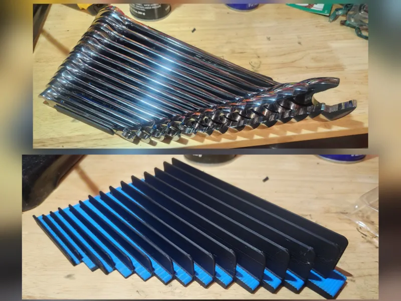 Angle Wrench Organizer - 3/8 to 1 1/4