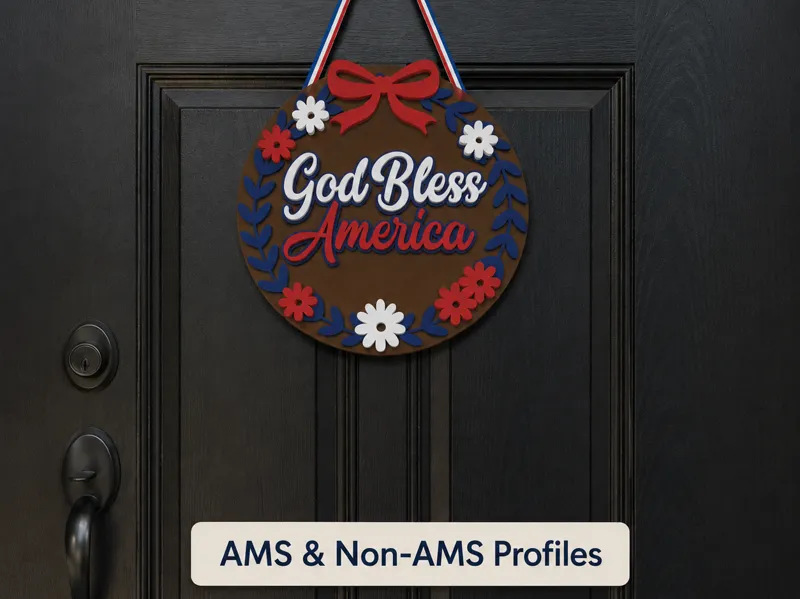 God Bless America Door Sign