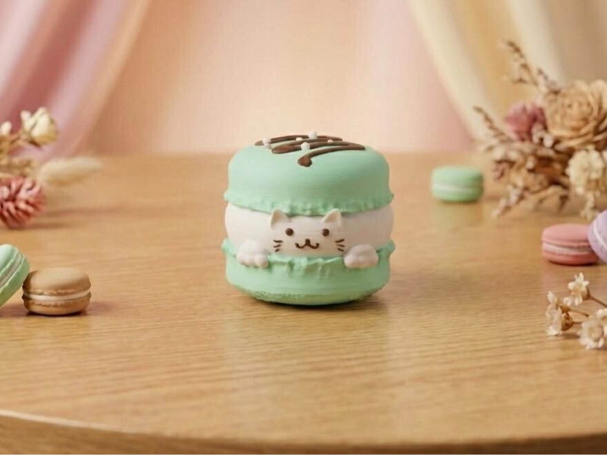 macaron cat