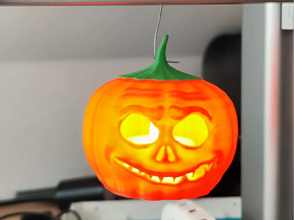 Glowing pumpkin Lantern - Free 3D Print Model - MakerWorld