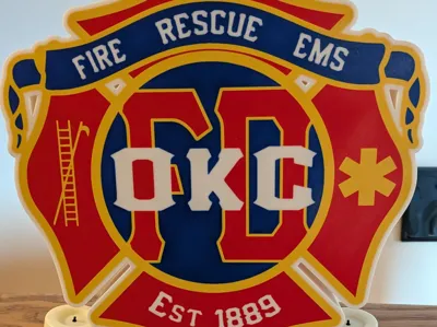 Oklahoma city firefighter lightbox