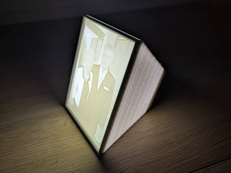 Improved Lithophane Light Box with cheap COB light