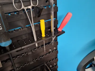 Pegboard tool rack