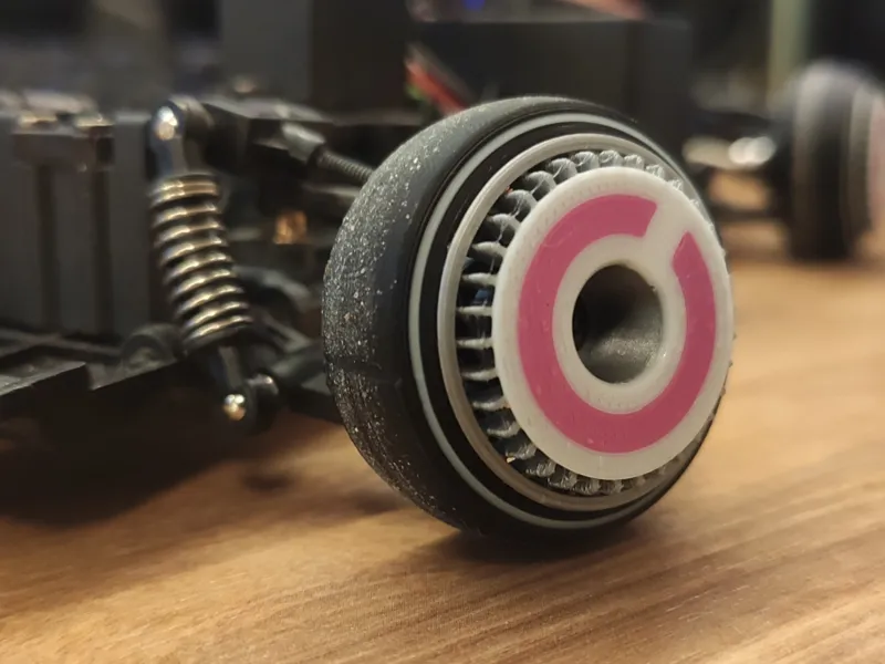 LDRC rims 1/18 BBS turbofan with tire