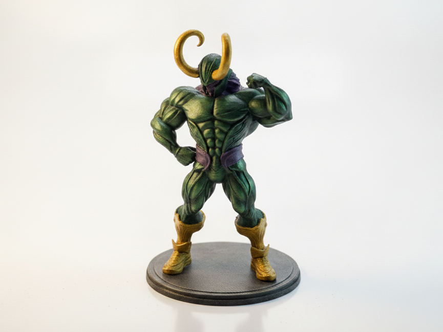 Buff Loki Figurine Marvel Character 3D Printable