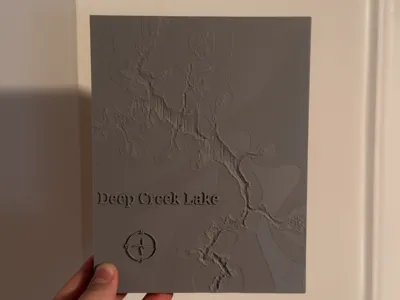 Deep Creek Lake 3D Depth Map