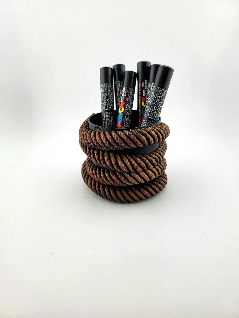 Pen holder pencil stand rope by Mad powerMakerWorld: Download Free 3D ...