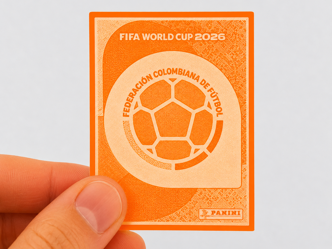 Figurita 3D Escudo Colombia (Album Panini 2026)