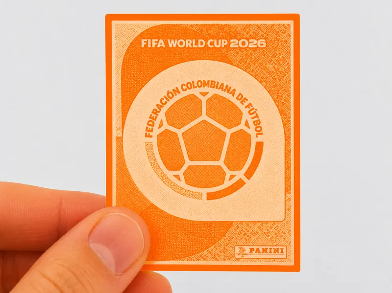 Figurita 3D Escudo Colombia (Album Panini 2026)