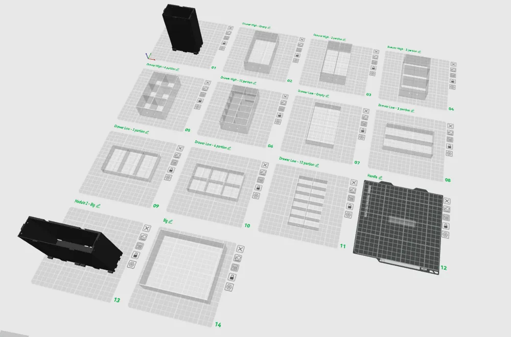 Modular Drawer Organizer System - Free 3D Print Model - MakerWorld