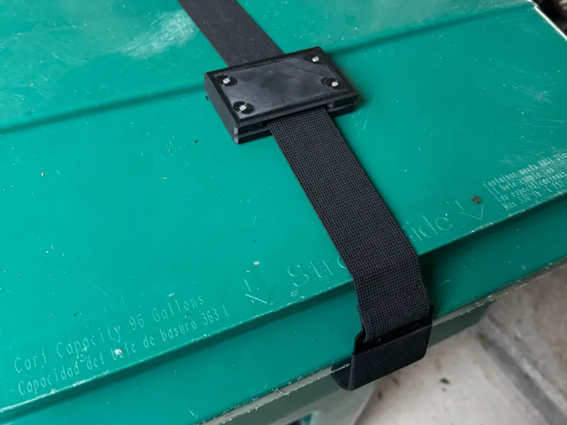 Trash Bin Strap Holder