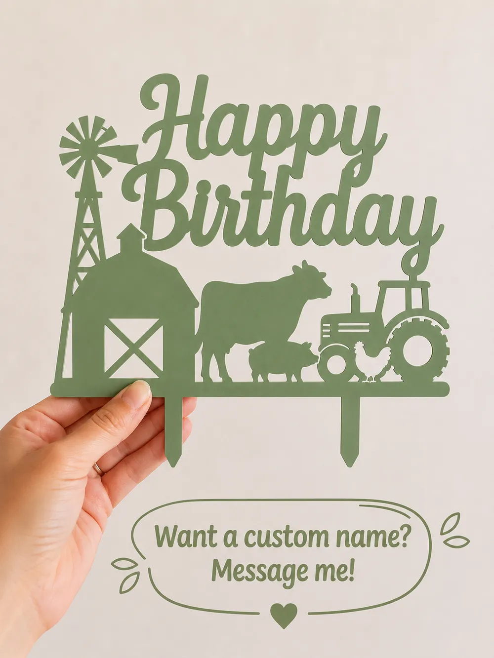 Farm Theme Happy Birthday Cake Topper Free 3D Print Model MakerWorld farm-theme-happy-birthday-cake-topper-free-3d-print-model-makerworld