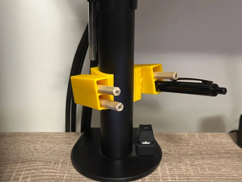 Pen/Pencil holder for monitor stand/arm