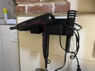 Hairdryer and Hairbrush Wall Mount