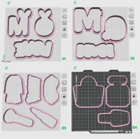 9cm cutters (set of 14 , for A1mini too)