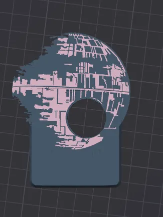 A1 faceplate: Death star
