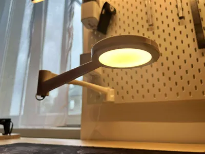 Mittled lamp support pour skadis