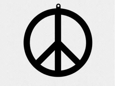 Peace Sign Earring