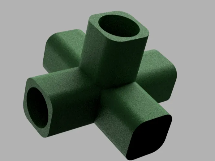 1/2inch PVC 5-way connector