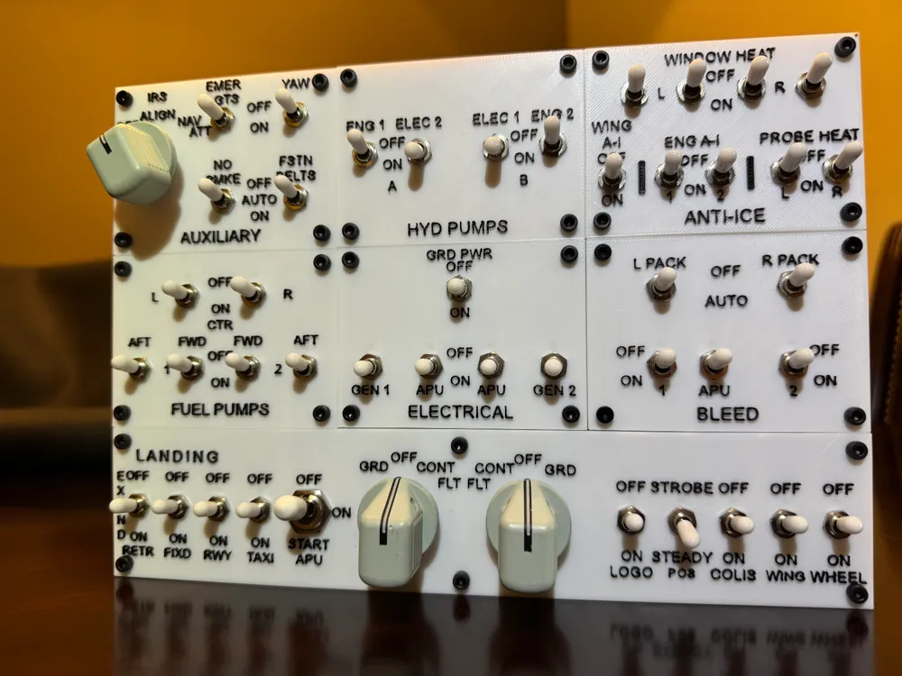 Compact Boeing 737 Overhead Panel by ephix MakerWorld: Download Free 3D ...