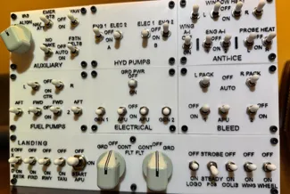 Compact Boeing 737 Overhead Panel