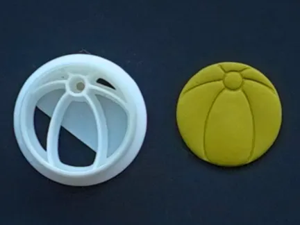 Beach Ball Polymer Clay Cutter Earrings Necklaces
