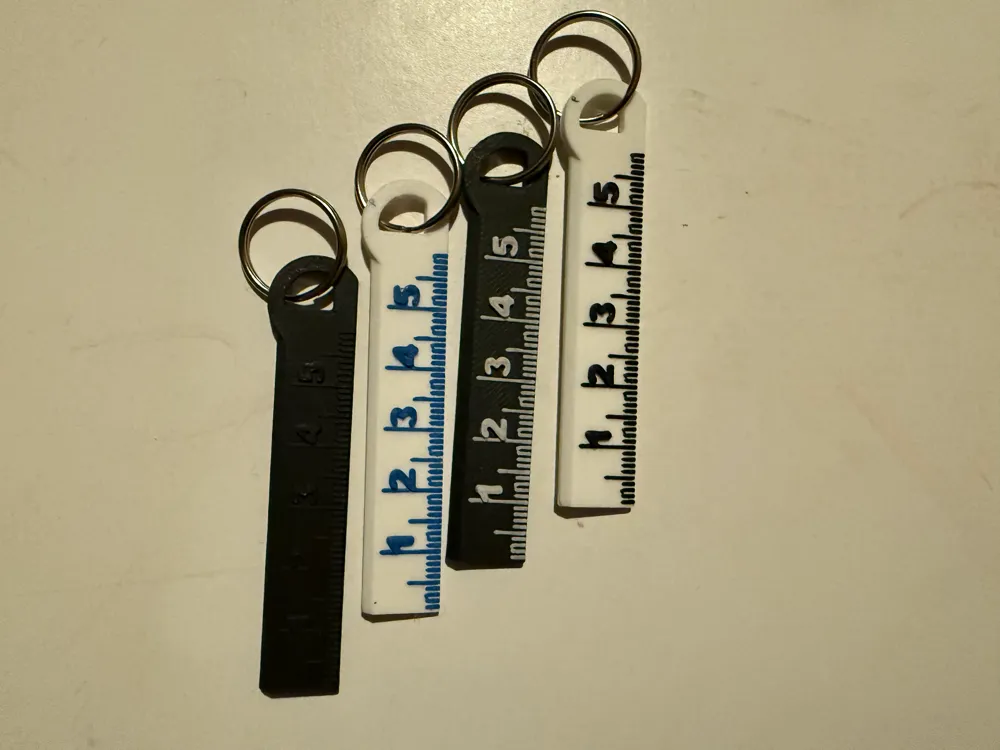 Ruler for your Keychain by andysmith_ca - MakerWorld