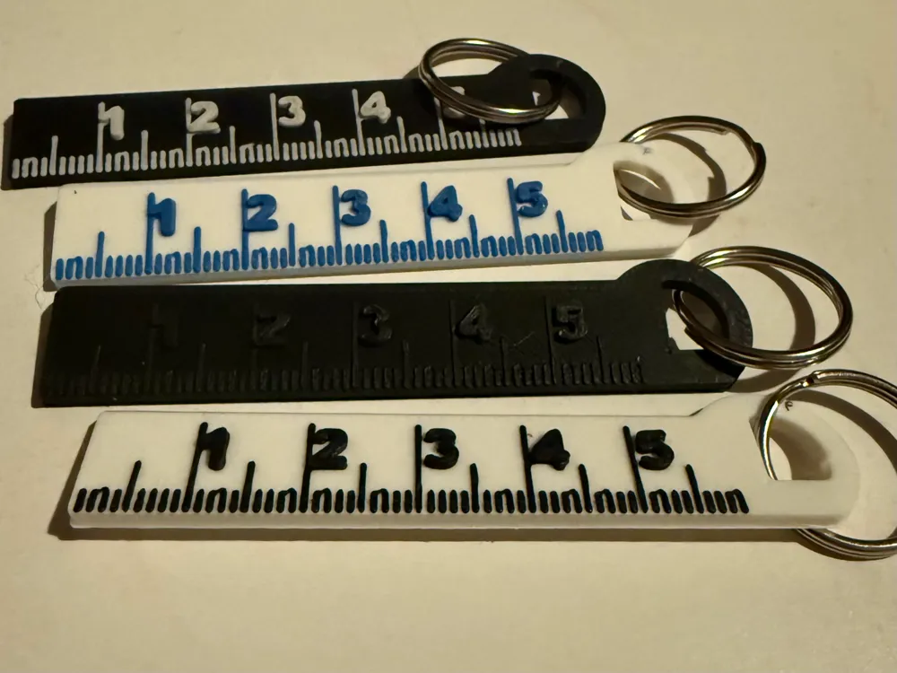 Ruler for your Keychain - Free 3D Print Model - MakerWorld