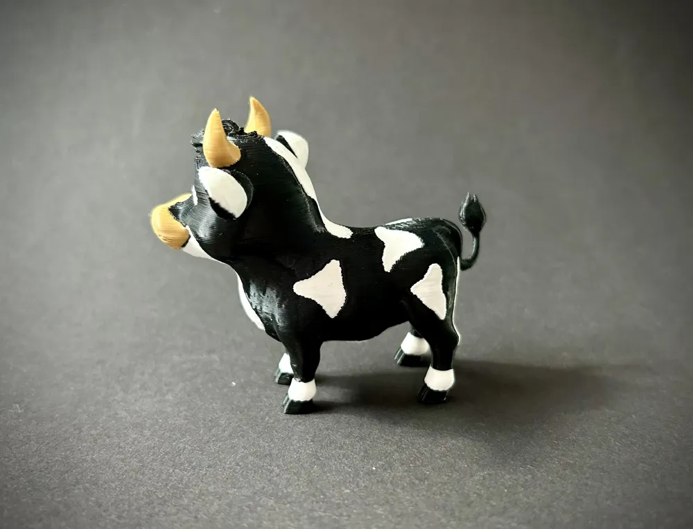 Cow Mini Models Happy Cute Cow toy AMS figurine by WholeAnimal MakerWorld: Download ...