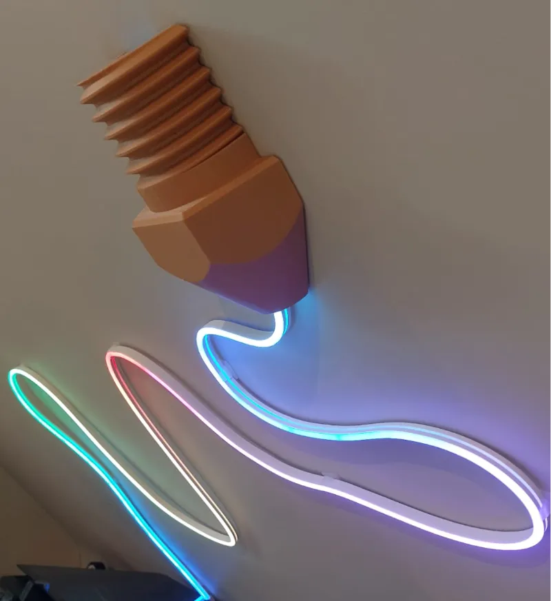 Nozzle for LED light