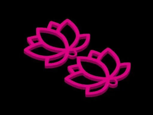 Pedientes Flor